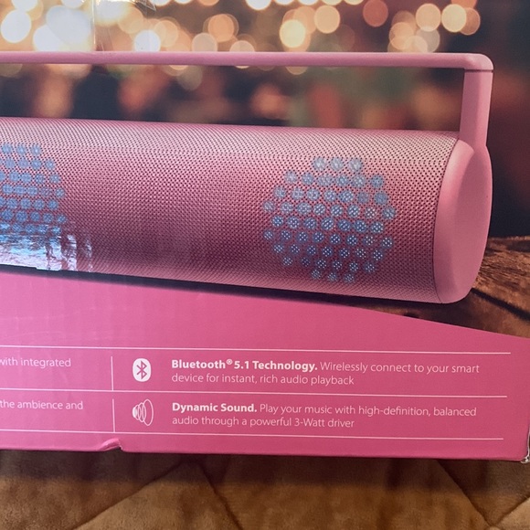 Brookstone wireless LED speaker- new in box with tags - Picture 3 of 3